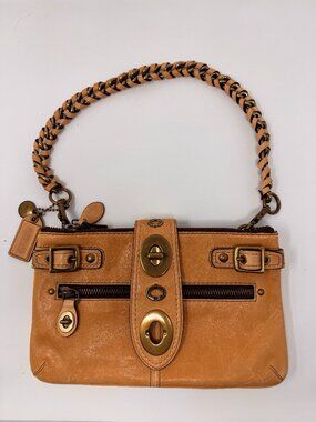 COACH Legacy Bridgit 65th Anniversary Leather Shoulder Bag Clutch 11"